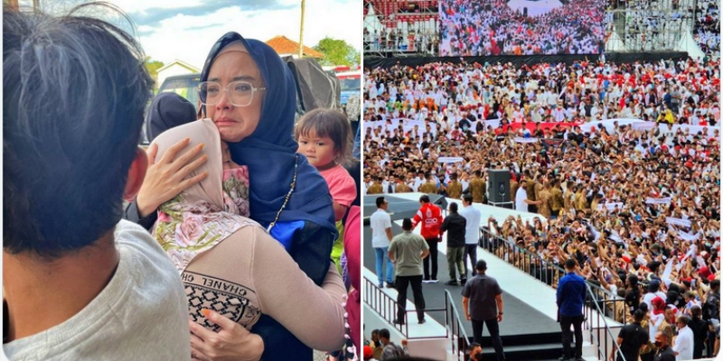Kuburan Korban Bencana Cianjur Belum Kering, Jokowi Sudah Berpesta dengan Relawan