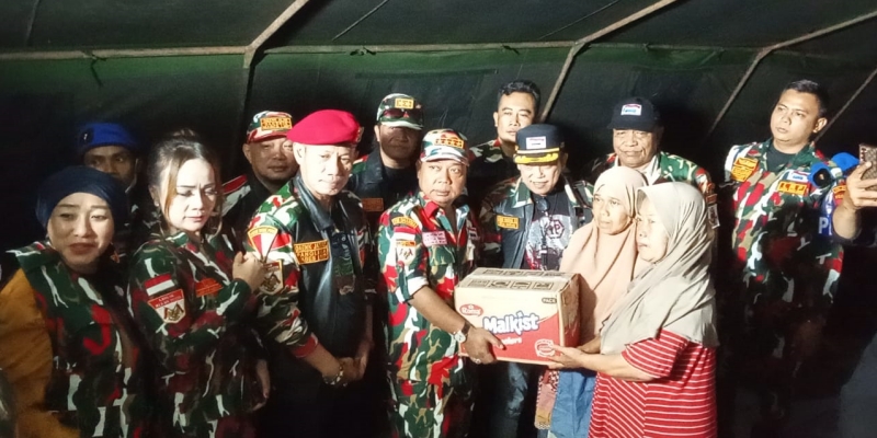 Laskar Merah Putih Kirim Relawan dan Paket Bantuan untuk Korban Gempa Cianjur