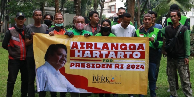 Komunitas Ojol Jakarta Deklarasi Dukungan Airlangga Presiden 2024
