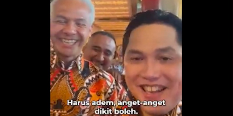 Usai Jokowi Minta Pilpres Adem, Erick Thohir Hampiri Puan dan Ganjar