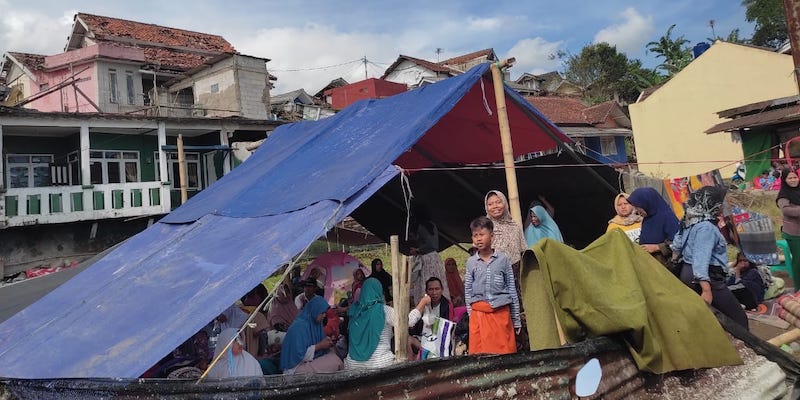Tenda bagi pengungsi korban terdampak Gempa Cianjur/RMOL