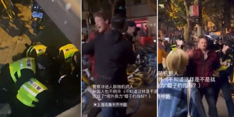 Wartawan BBC Dipukuli dan Ditendang Polisi China Saat Liput Protes Anti-Lockdown