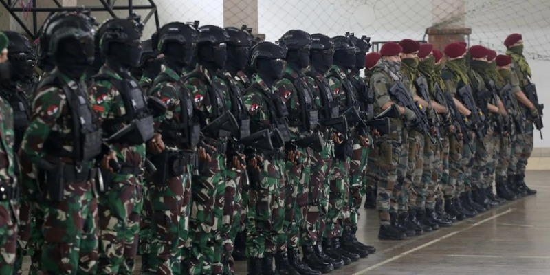 Tingkatkan Interoperabilitas, Pasukan Khusus India-Indonesia Gelar Latihan Militer Garuda Shakti