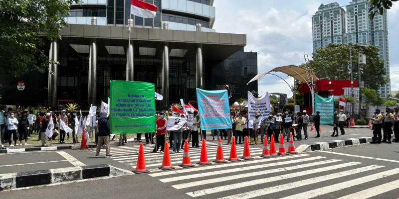 Gelar Aksi Demo, Mapan Desak KPK Berantas Mafia Tanah di Kotabaru