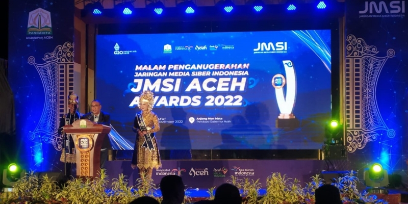 Malam Penganugerahan JMSI Award 2022 Berlangsung Meriah di Aceh
