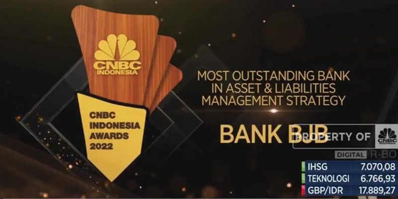 CNBC Indonesia Awards, bank bjb Dinobatkan sebagai Pengelolaan Aset dan Liabilitas Terbaik