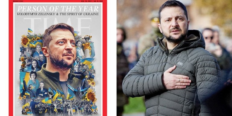 Presiden Ukraina Volodymyr Zelensky Dinobatkan Jadi Person of the Year Majalah Time