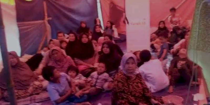 Aksi Nyata RMOLJabar dan Farah.id Penuhi Hak Korban Gempa Cianjur