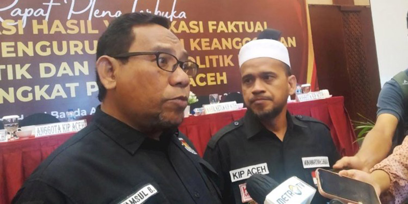 6 Parlok Aceh dan 9 Parnas Memenuhi Syarat sebagai Calon Peserta Pemilu 2024, Putusan Sepenuhnya di KPU RI