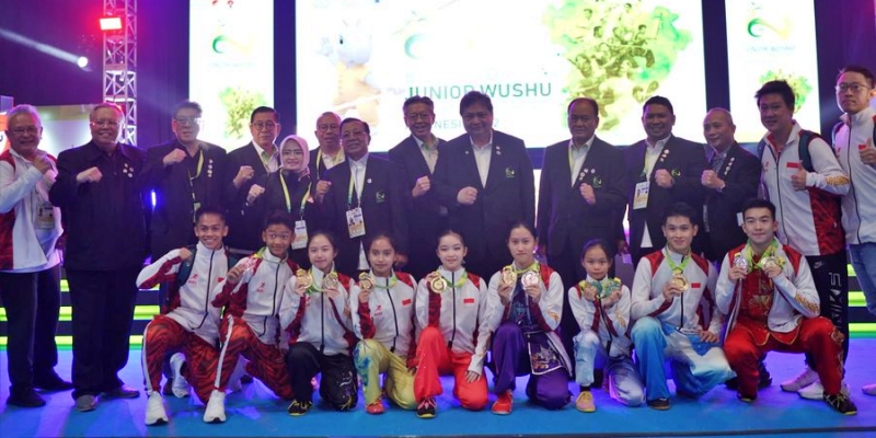 Bangga dengan Capaian Atlet dalam World Junior Wushu Championship ke-8, Airlangga: Tetap Fokus dan Jangan Euforia