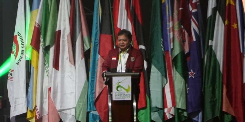 Airlangga: Hampir 1.000 Atlet Ikut Kejuaraan Dunia Wushu Junior di Indonesia