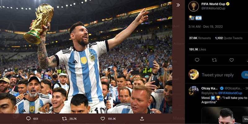 Putin Telepon Fernandez, Ucapkan Selamat atas Kemenangan Argentina di Piala Dunia 2022