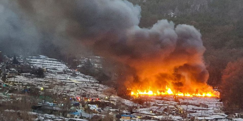 Kebakaran Besar di Kota Terkumuh Korsel, 500 Orang Dievakuasi