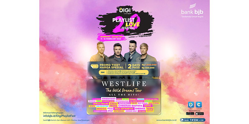 Ikuti Promo Tiket Murah DIGI Playlist Love Festival 2.0 di bank bjb