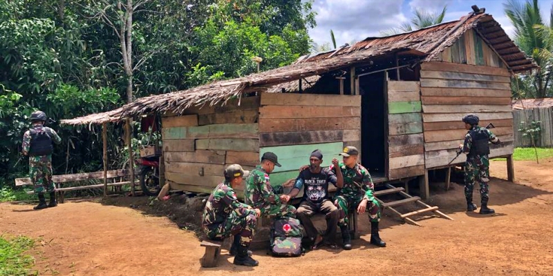 Yonif 511/DY Gencarkan Serangan Teritorial di Papua