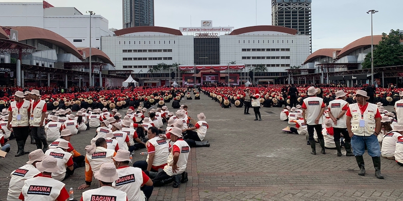 Jelang Perayaan HUT ke-50 PDIP, Ribuan Kader Mulai Padati JIExpo Kemayoran