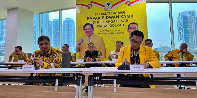 Airlangga Hartarto Tugaskan Ridwan Kamil Galang Pemilih dan Menangkan Pemilu 2024