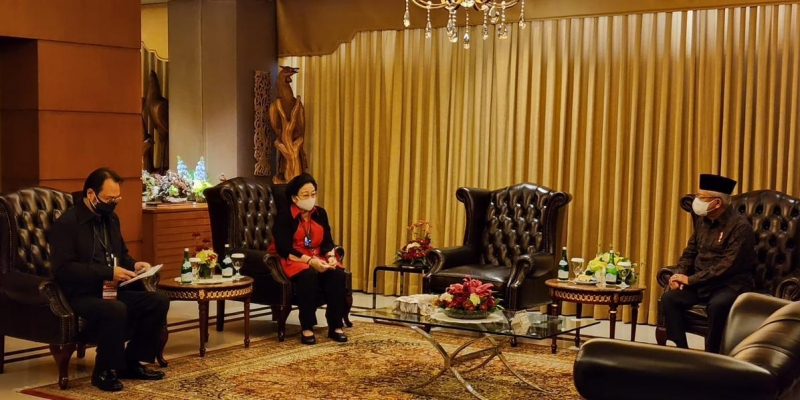 Megawati dan Maruf Amin Sudah Tiba di Lokasi HUT PDIP, Jokowi Belum Tampak