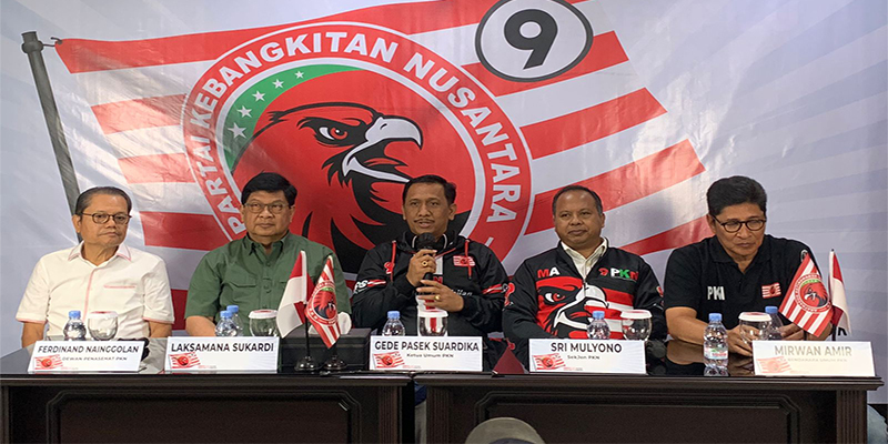 Laksamana Sukardi (dua dari kiri) saat menghadiri konferensi pers PKN/RMOL