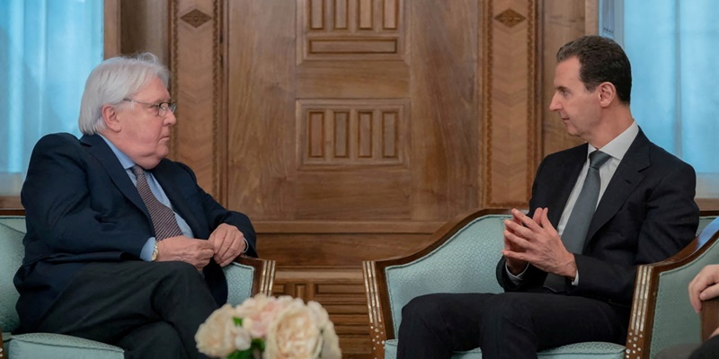 Bashar al-Assad Bertemu dengan Kepala Bantuan PBB, Setuju Buka Dua Penyeberangan untuk Mudahkan Bantuan