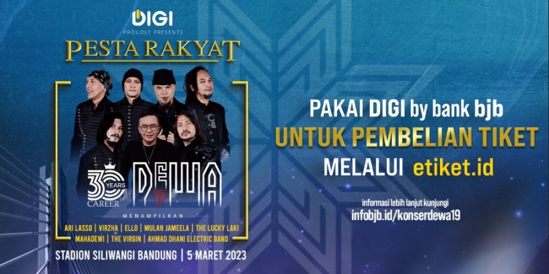 Hadir di Bandung, bank bjb Gelar Konser â€œPesta Rakyat 30 Years Career Dewa 19â€