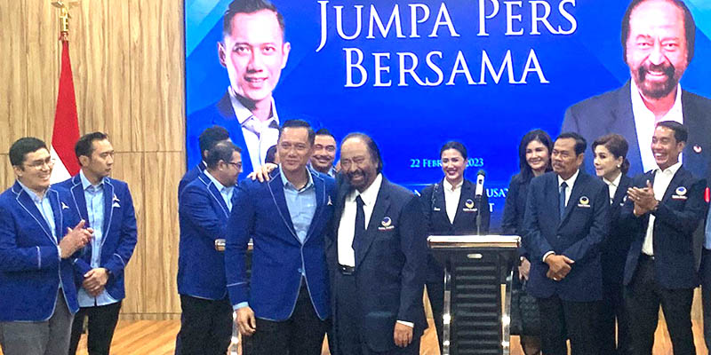 Di Hadapan AHY, Surya Paloh Ungkap Isi Pertemuan Empat Mata dengan Jokowi di Istana