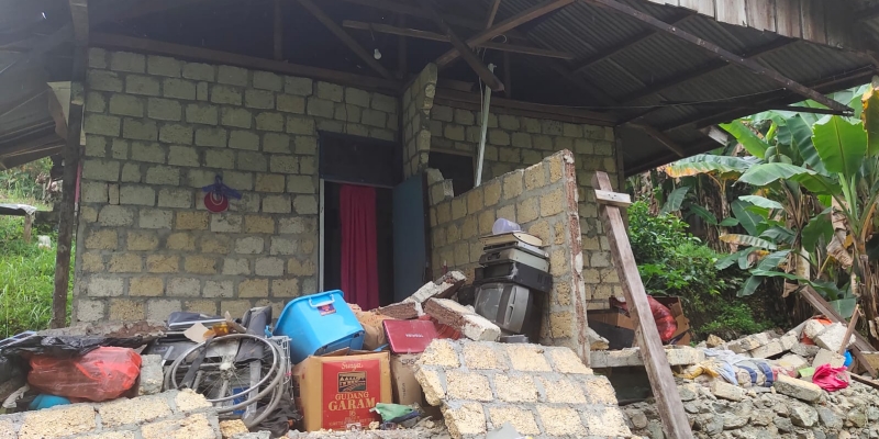 Gerak Cepat, Pemerintah Asesmen Puluhan Rumah Rusak Akibat Gempa Jayapura