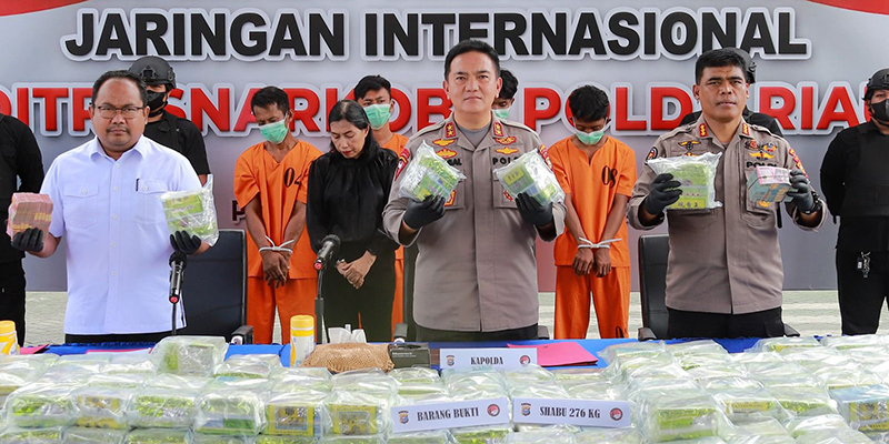 Polda Riau Tembak Mati Penyelundup Sabu Seberat 276 Kilogram