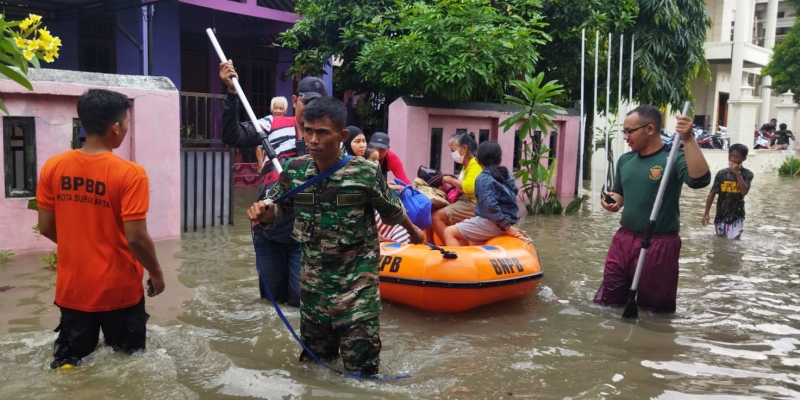 Solo Masih Kebanjiran, 4.440 Warga Pilih Mengungsi