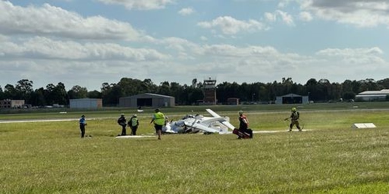 Pesawat Ringan Jatuh dan Terbalik di Sydney, Pilot Kritis