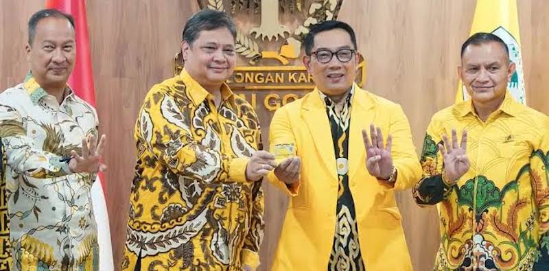 Ridwan Kamil Tegak Lurus Dukung Airlangga Hartarto Capres 2024