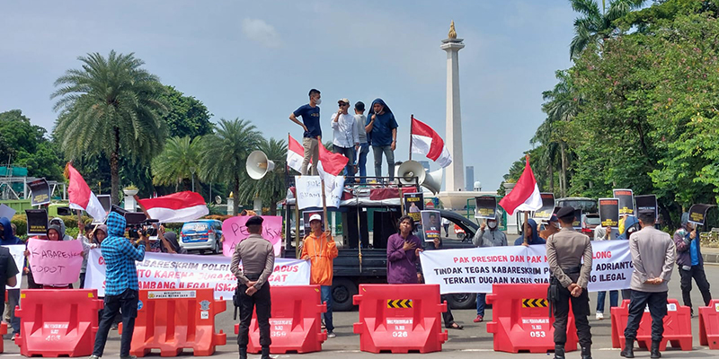 Demo di Depan Istana, Aktivis Minta Jokowi Perintahkan Listyo Sigit Copot Agus Andrianto