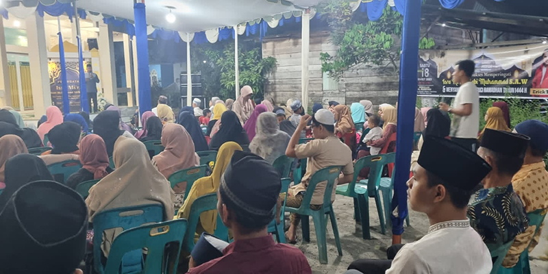 Relawan Indonesia Moeda Sumut Peringati Isra Mi'raj dan Sambut Ramadan Bersama Warga