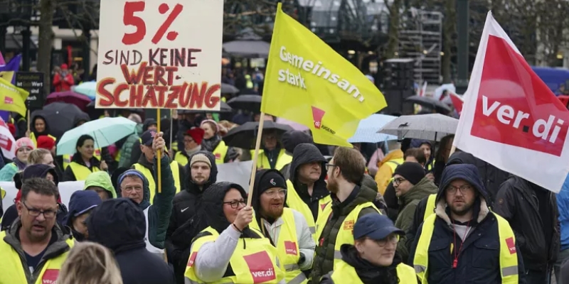 Jerman Bergejolak, Pekerja Transportasi Gelar Mogok Massal Besar-besaran