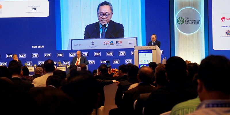 CII <i>Partnership Summit</i> 2023, Mendag Zulhas Komitmen Perkuat Hubungan Indonesia-India
