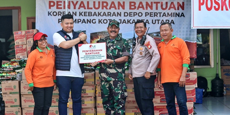 Bantu Warga Terdampak Kebakaran Plumpang, SLE Peduli Salurkan Ratusan Paket Sembako