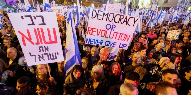 Berminggu-minggu, Puluhan Ribu Warga Israel Tolak Rencana Rombak Sistem Peradilan