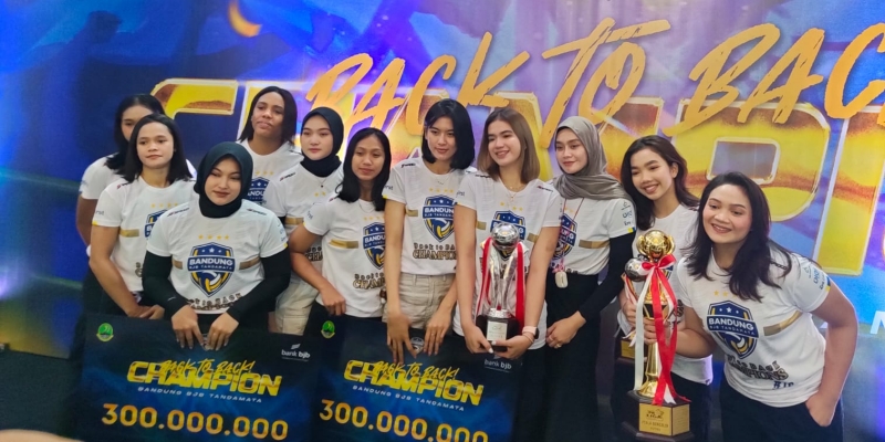 Juara Proliga 2023, Tim Putri Bandung bjb Tandamata Terima Dana Apresiasi