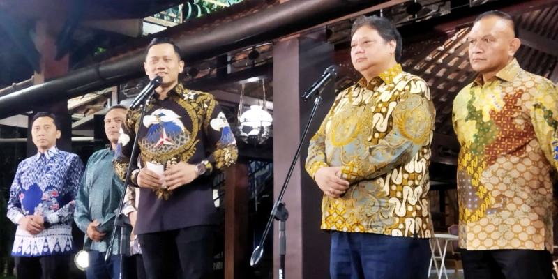 Usai Pertemuan SBY-Airlangga, AHY Nostalgia Koalisi Demokrat dan Golkar