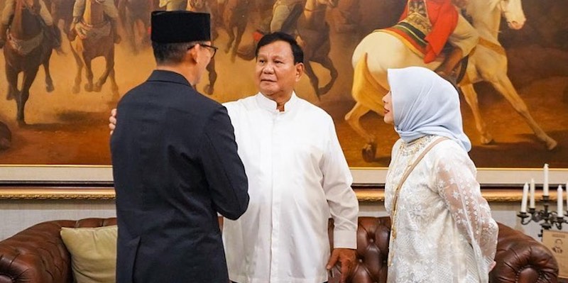 Bertemu Prabowo di Momen Lebaran, Sandiaga Uno Singgung Pencapresan Lewat PPP