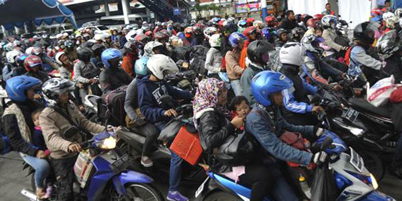 Bawa Muatan Berlebih, Pemudik Sepeda Motor Akan Diputar Balik