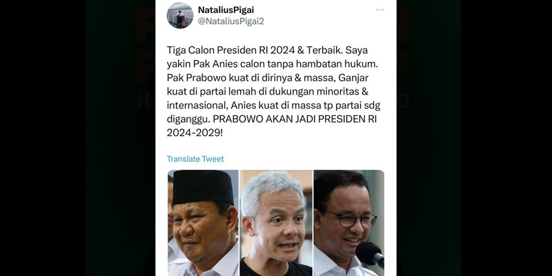 Natalius Pigai: Prabowo Bakal Jadi Presiden RI 2024-2029!