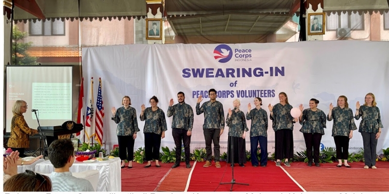 AS Sebar 11 Relawan Peace Corps ke Tiga Provinsi di Indonesia