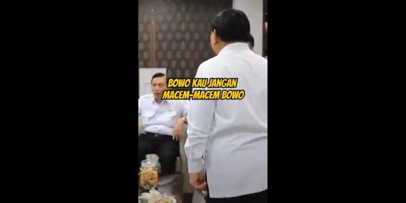 Viral, Potongan Video Luhut Minta Prabowo JanganÂ Macem-macem