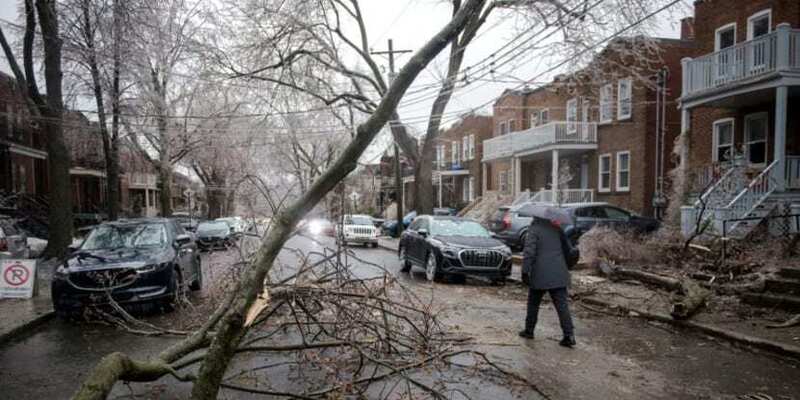 Ice storm in Canada causes power outages to homes of 400,000 residents