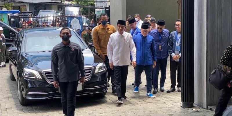 Kecuali PDIP dan Nasdem, Ketum Partai Pemerintah Kumpul Bareng Jokowi di PAN