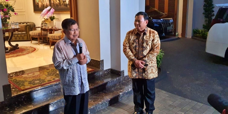 Ternyata, Sebelum ke Istana Negara, Prabowo Sowan ke JK