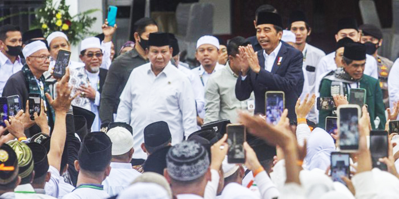 SMRC: Selama 2023, Jokowi Berpengaruh Positif pada Elektabilitas Prabowo