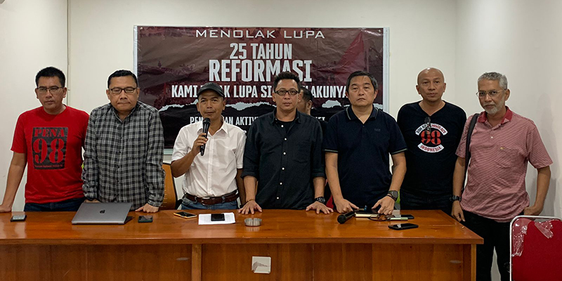Pena 98 Tolak Capres Pelanggar HAM dan Pelaku Politik Identitas, Tuding Prabowo dan Anies
