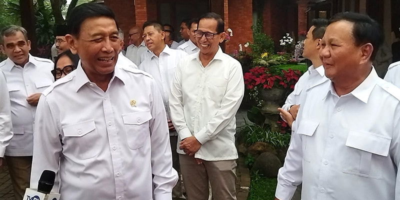 Prabowo Didukung Wiranto, Pemilu 2024 Tak Akan Terjadi Perang Bintang